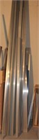 Aluminum stock, average 10' long, approx 24 pieces