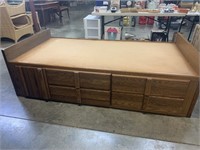 TWIN BED FRAME WITH DRAWERS