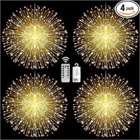 4 Pack Starburst String Lights Christmas Lights,