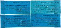 Lot 3 - Antique Cheques - The Bank of Ottawa, Powa