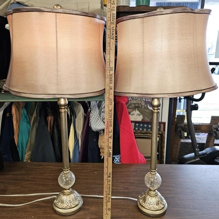 Pair of Beautiful Candlestick Lamps