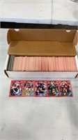 Box of Duplicate football cards only 5 different