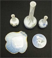 Five various Royal Copenhagen table wares