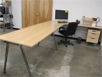 (2) Modular Workstations w/ File Cabinets