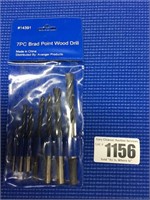 7 pc Brad Point Wood Drill Bits 1/8--7/16"