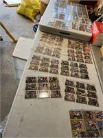 FOOTBALL TRADING CARDS IN PROTECTIVE SHEETS