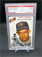 1954 TOPPS DON DIDDLE #225 PSA 4 GIANTS