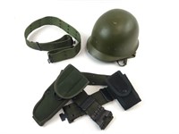 Military Holster Belt & Helmet