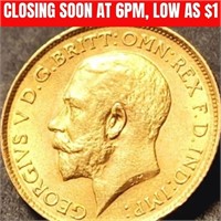 22K  4G 1912 Georgivs Vd Coin