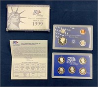 1999 United States Mint Proof Coin Set