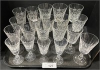 Glass Crystal Goblets, Waterford & Lenox.