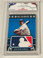 2010 Topps Logoman Lou Gehrig Card