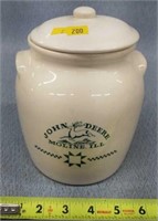 John Deere Pottery Jar 7"t