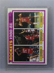 Moses Malone 1981 Topps Rockets Team Card