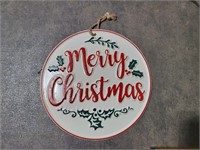 Metal Christmas sign