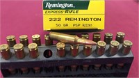 Remington 222 50 Gr. PSP 20 Rounds
