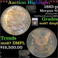 *Highlight* 1885-p Morgan $1 Graded ms67 dmpl