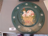 Hand Painted Wooden Decorative Plate