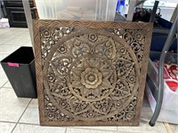 CARVED WOOD PANEL