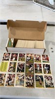 Lot of football cards set may not be complete.