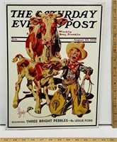 “The Saturday Evening Post” Vintage Metal Sign (3