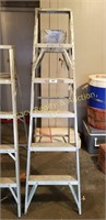 6ft and 5ft aluminum step ladders