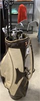 GOLF BAG W/ 12 CLUBS AND ACCESSORIES