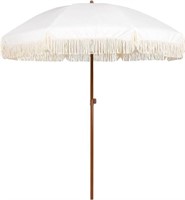 7ft Patio Umbrella with Fringe