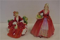 Two Royal Doulton lady figurines