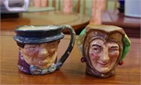 Two small Royal Doulton toby jugs