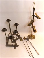 Brass & Metal inc. Snuffers, Candle Holders, Towel