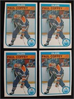 1982-83 O Pee Chee NHL Paul Coffey Cards - 4 Cards