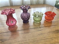 Small Fenton vases