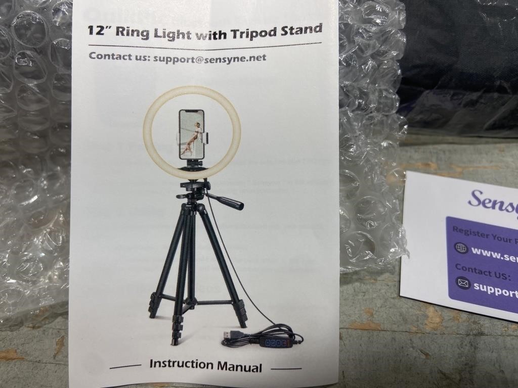 12" Ring Light With Tripod Stand