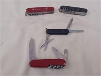 Victorinox and Wenger Delemont Swiss Knives
