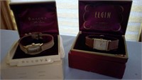 Bulova and Elgin watches and cases