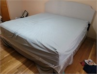 King size bed frame with headboard.  Mattress and
