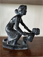 Mother & Child Plaster Sculpture