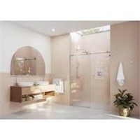 60 In. X 78 In. Frameless Sliding Shower Door In