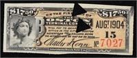1904 Boston Terminal Company $17.50 Note Grades Se