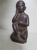 Vintage Wood sculpture 11 inches tall