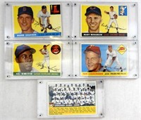 1956 TOPPS #11 CUBS w/DATE plus (4)