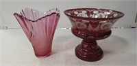 2 Vintage Glassware Pieces