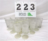 Set of Clear Glass Cups - (7) Cups & (12) Stemware