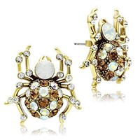 Unique 1.00ct Multi-color Topaz Spider Earrings