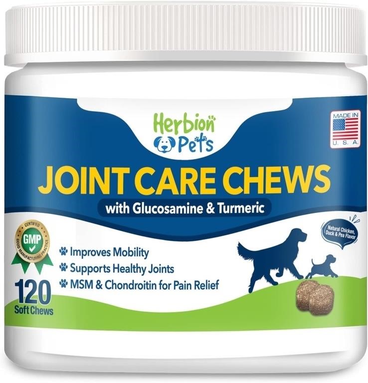 Sealed - Herbion Pets Joint Care Chews with Glucos