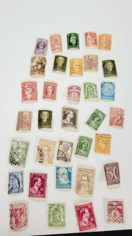 34 Vintage Stamps