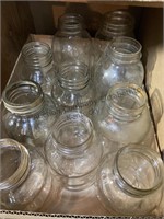 4 boxes of assorted jars