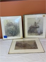 3 Vintage Prints