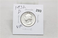1932-D Silver Washington Quarter